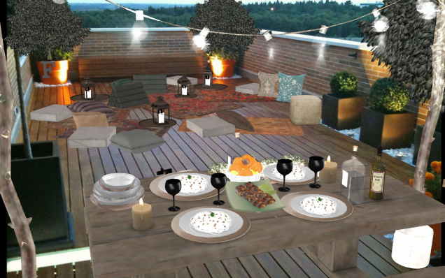 Cena in terrazza