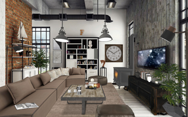Salotto industrial