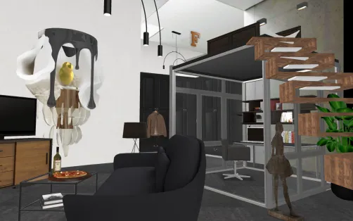 Samuel lo scultore vive in questo loft (thanks Karen 🙏☺️)