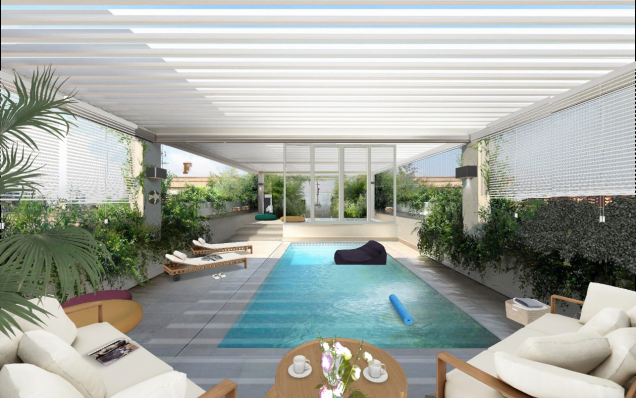 Piscina con idromassaggio