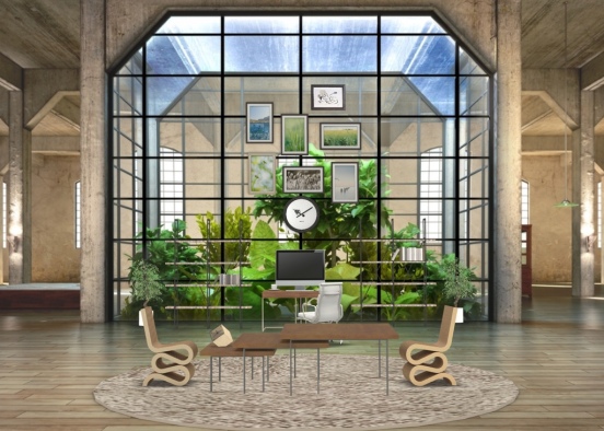 Greenery office Design Rendering