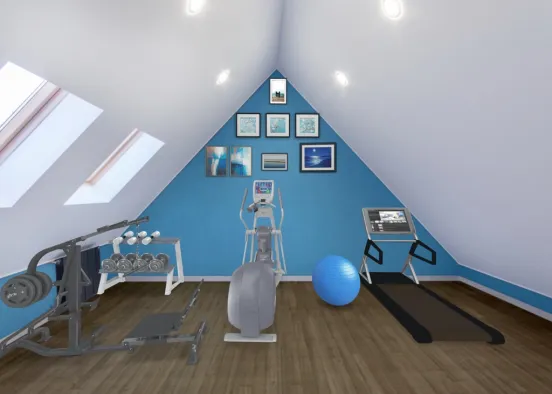 A blue gym 💙 Design Rendering