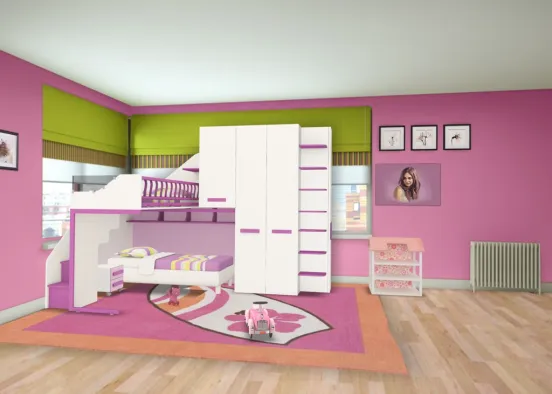 pink room Design Rendering