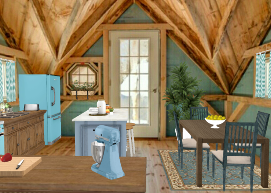 ~ Old Country Kitchen ~  Design Rendering