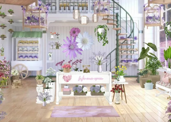 Flower Shop Rose ⚘ Design Rendering