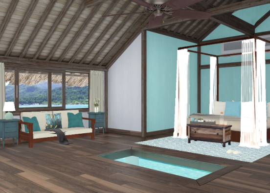 Peaceful Honeymoon Villa Design Rendering