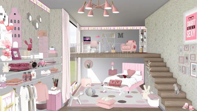 Jessica' s room..young...White & Pink💌 thank Rachel👍