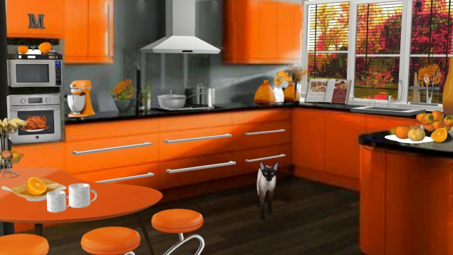 Orange kitchen 🍁🍂🍊