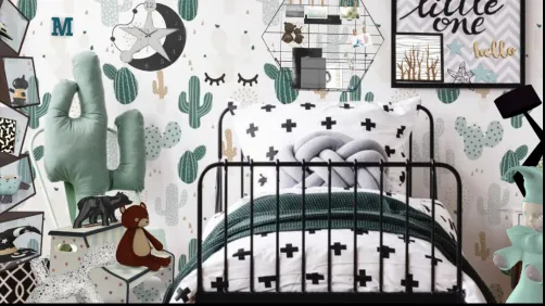 Black &light green .... goodnight