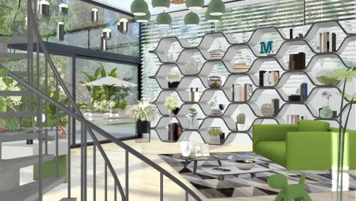 Green livingroom