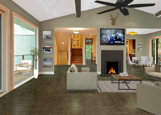 Modern Natury Home Design Rendering
