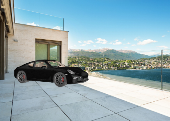 A porshe looking over the lake in Oregon :) Design Rendering