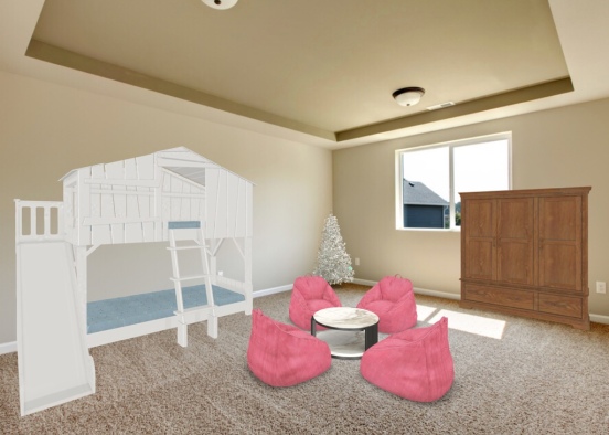 Christmas bedroom  Design Rendering
