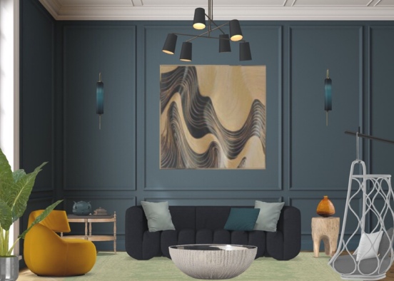 Art deco living room by Atieh Ys Design Rendering