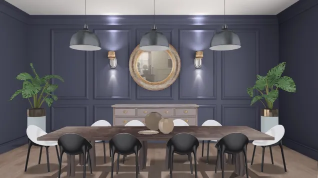 Art deco dining room by Atieh Ys
