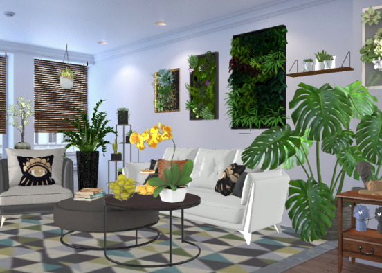 Full plant in living room Design Rendering
