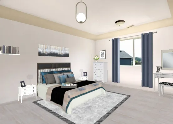 Chambre à coucher 💙 Design Rendering