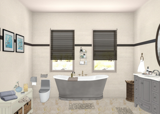 Salle de bain 💙 Design Rendering