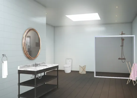 Banheiro estiloso  Design Rendering
