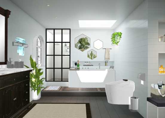 Banheiro.  Design Rendering