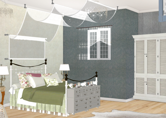 #Threecolourscontest-bedroom Design Rendering