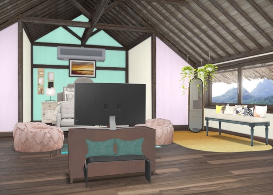 Fiji bedroom paradise  Design Rendering