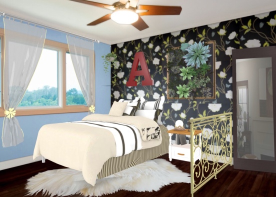 A’s Bedroom Design Rendering
