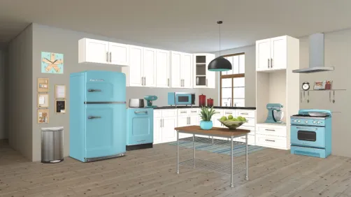 retro modern kitchen 