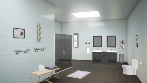 dark grey bathroom 
