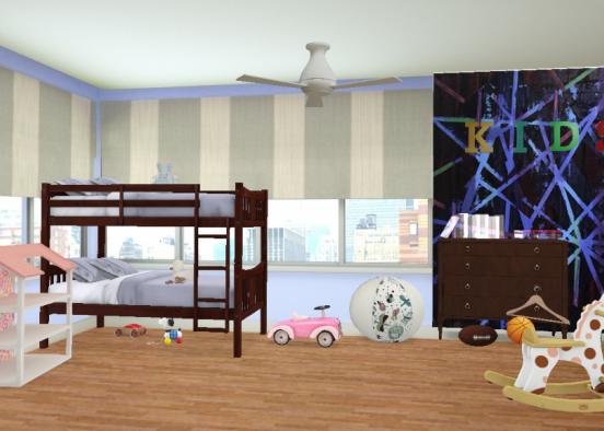 The Best Kids Room Ever    By Sam Design Rendering