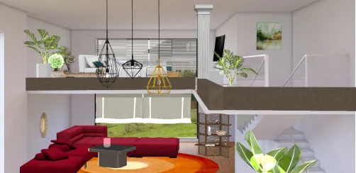 Offenes Wohnzimmer 