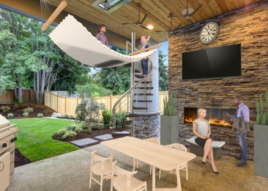 Arizona Luxury Home - Outdoor Patio Design Rendering