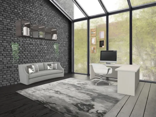 beautiful grey office!