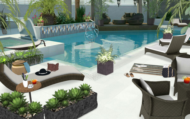 Hotel pool 
