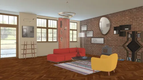 English style, Modern living room 