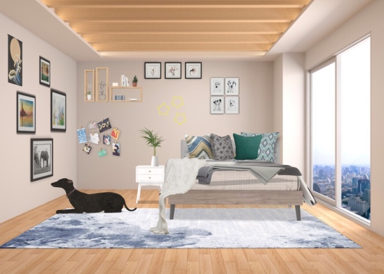 my T E M apartment room  Design Rendering