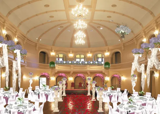 Wedding hall Design Rendering