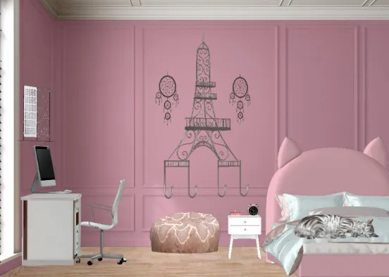 Pink bedroom for girls.. Like, comment, share...  Design Rendering