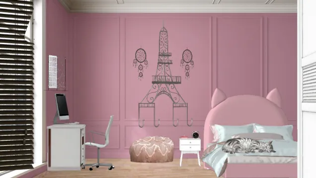 Pink bedroom for girls.. Like, comment, share... 