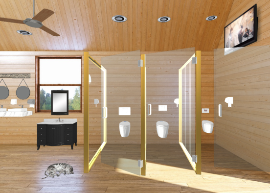 Woodland toilet (Female) Design Rendering