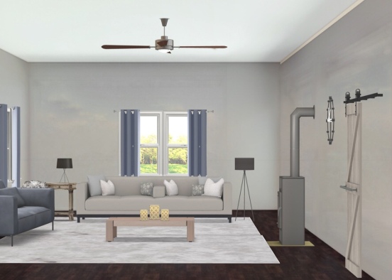 Future living room Design Rendering