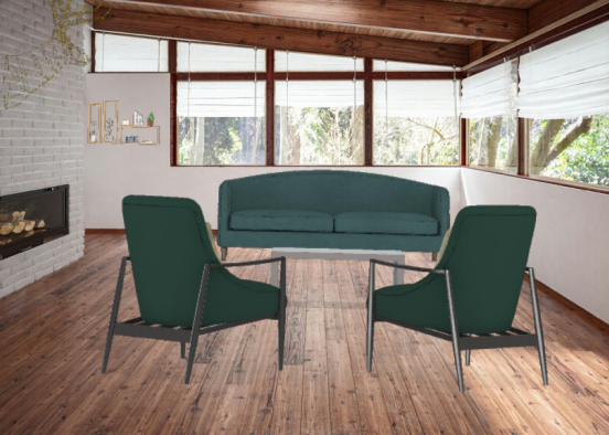Super. Simple Hunter's living room  Design Rendering