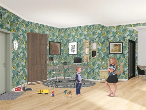 Entry room and playroom