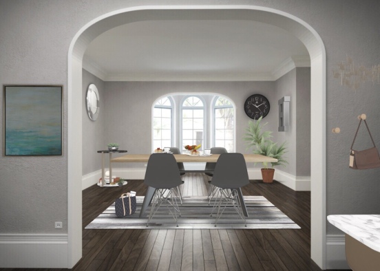 #Cozy sashcomfortable dining room 🥞🥞 Design Rendering