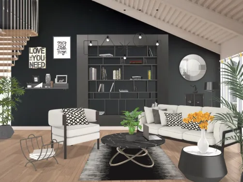 Midcentury Style Modern In Black