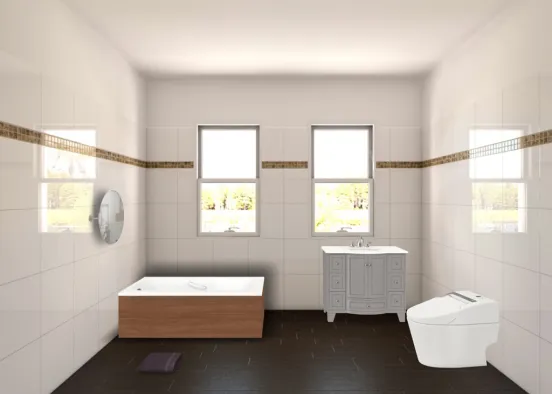 Modern bathroom design Design Rendering