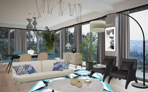 Professional interior design created with Homestyler 3D design software