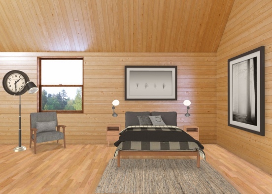 The musculine chalet Design Rendering