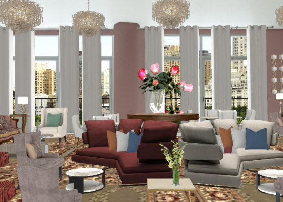 Citi lounge  Design Rendering