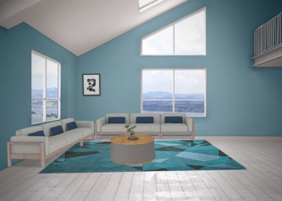 Bright living room design part 3 Design Rendering